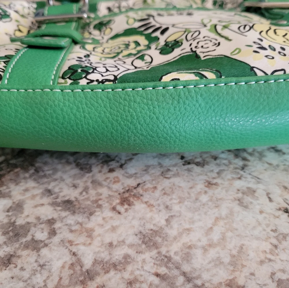 New York and Company Floral Green Handbag EUC